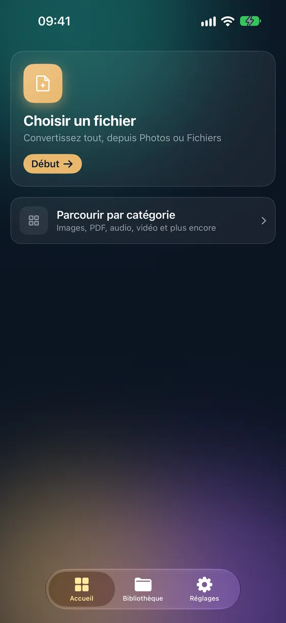 Fileroom — Convertisseur de fichiers privé, sur votre appareil